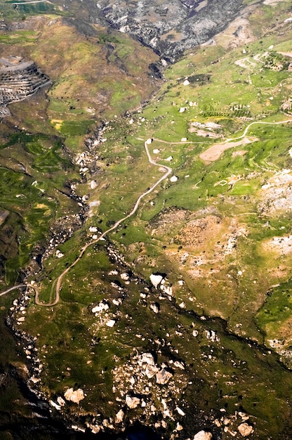 Paisaje aéreo de Chipre