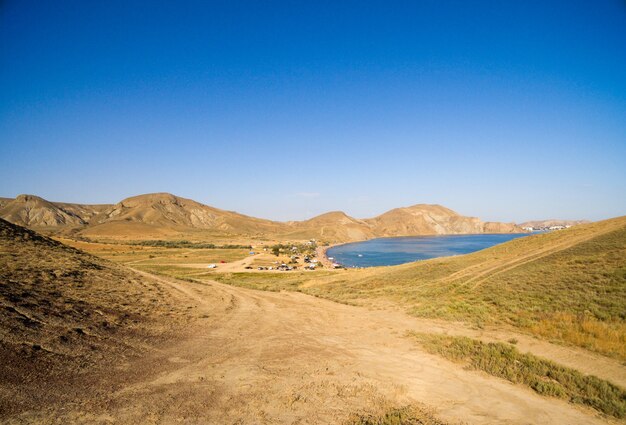 Paisaje aéreo en Crimea