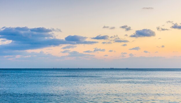 paisaje del atardecer