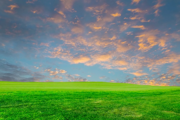 paisaje del atardecer