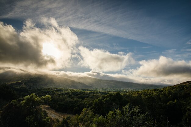 Paisaje de cielo nublado