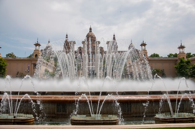 Paisaje, edificio, viaje, palacio, fuente