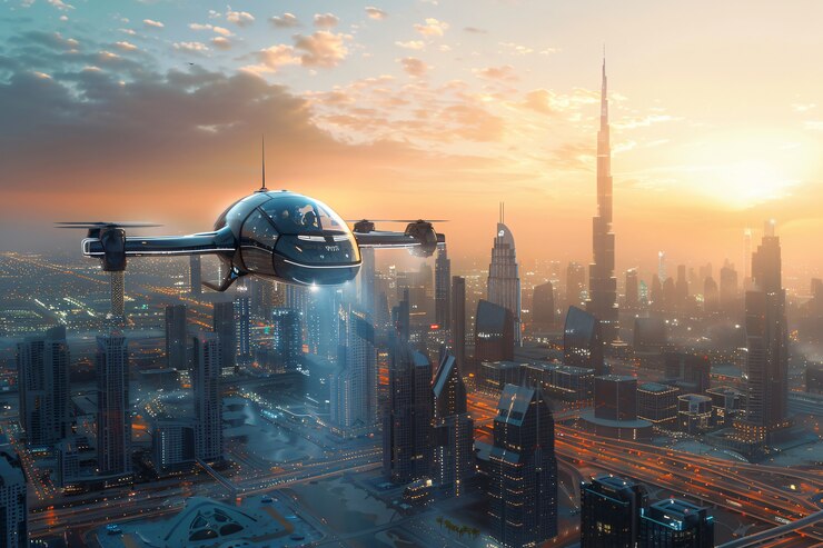 Foto gratuito el paisaje futurista de dubái