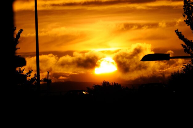 Paisaje de un mágico atardecer