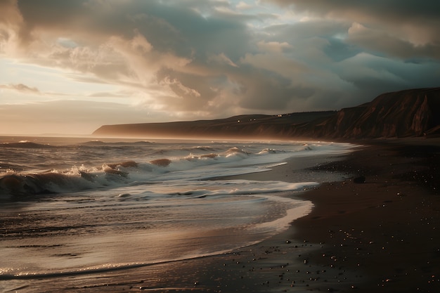 Foto gratuita paisaje marino natural con una vista idílica del agua