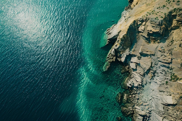 Foto gratuita paisaje marino natural con una vista idílica del agua