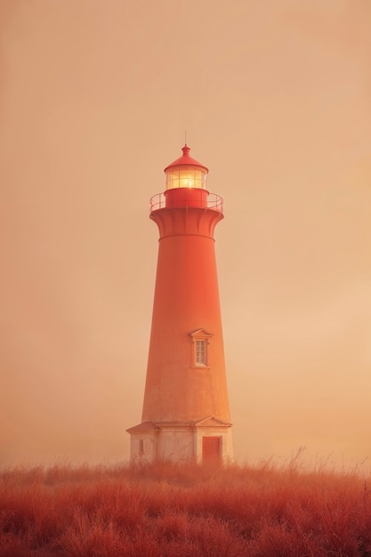 Foto gratuita paisaje marítimo con faro