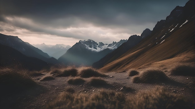 Foto gratuita paisaje de montaña en la cordillera huayhuash perú