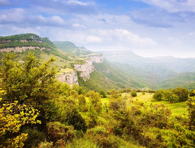 paisaje de montañas catalanas. Collsacabra