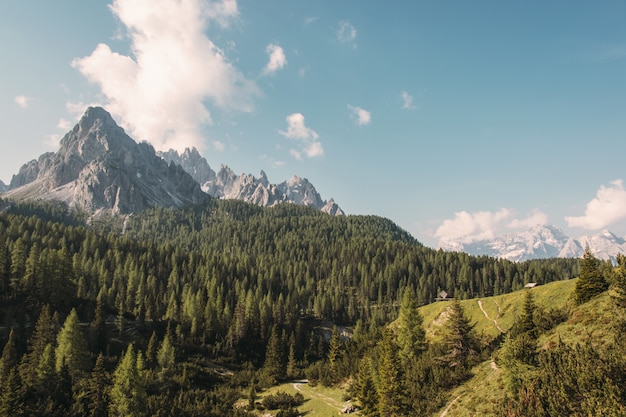 Paisaje de montañas marrones durante el día