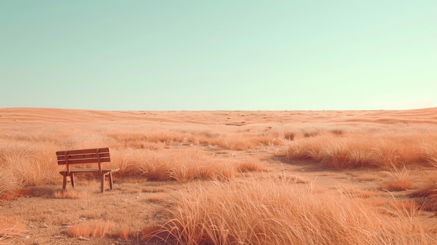 Paisaje natural con estética de ensueño y tonos de color del año