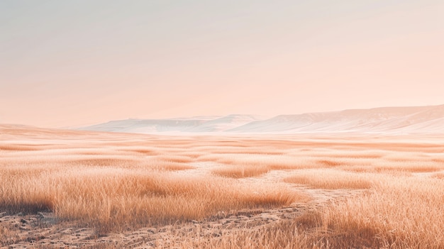 Paisaje natural con estética de ensueño y tonos de color del año