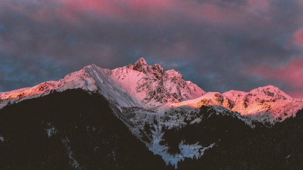 Paisaje nevado de la cumbre