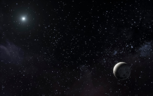 Paisaje nocturno de galaxia