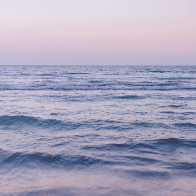 Paisaje oceánico de un fondo de mar púrpura