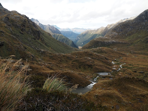 Paisaje en el Parque Nacional Mount Aspiring en Nueva Zelanda