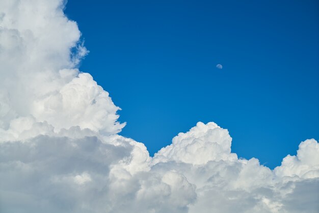 paisaje suave y esponjosa temporada luna blanca