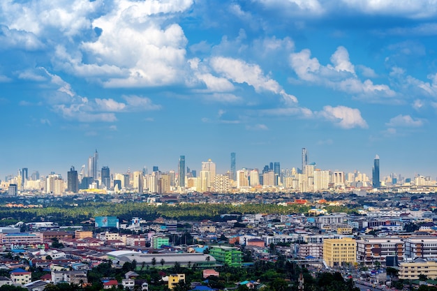 Paisaje urbano en Bangkok, Tailandia.