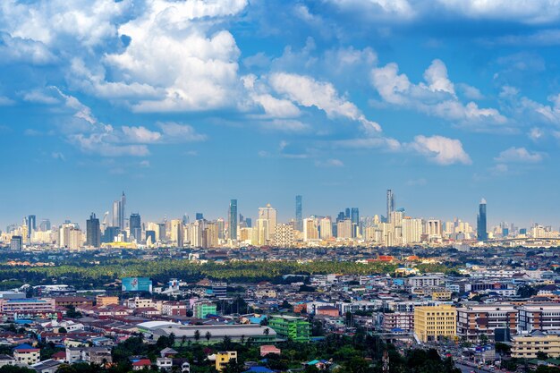 Paisaje urbano en Bangkok, Tailandia.