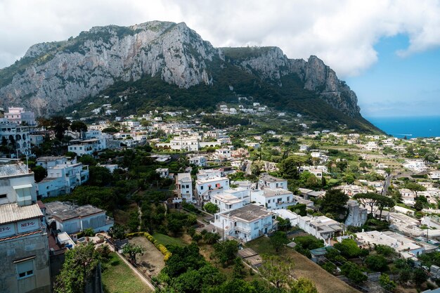 Paisaje urbano de Capri Italia