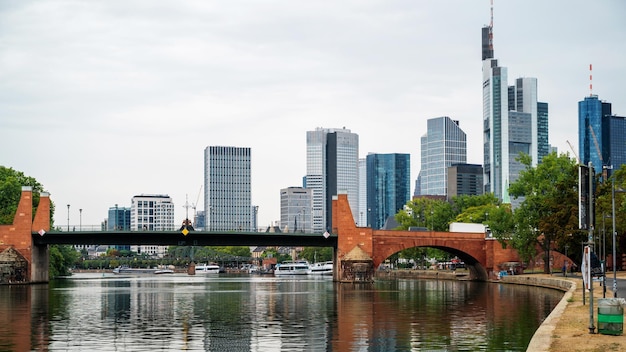 Paisaje urbano del centro de Frankfurt Alemania