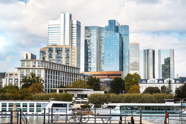 Paisaje urbano del centro de Frankfurt Alemania