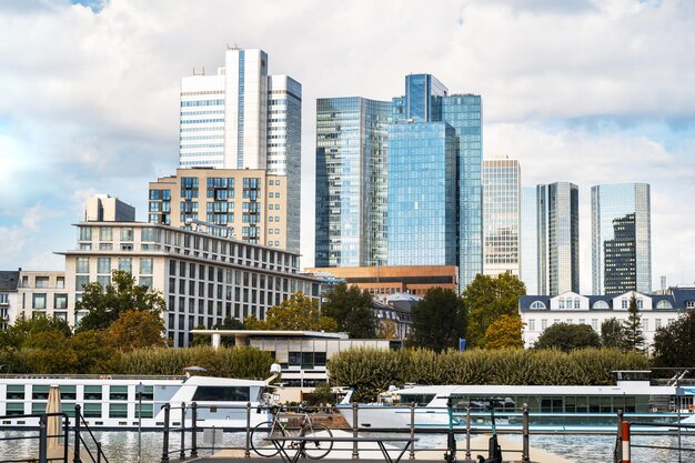 Paisaje urbano del centro de Frankfurt Alemania