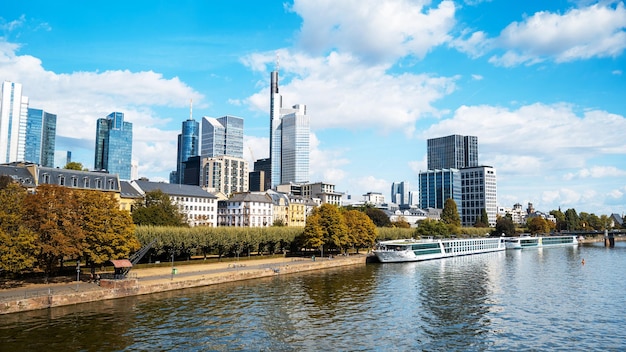 Paisaje urbano del centro de Frankfurt Alemania