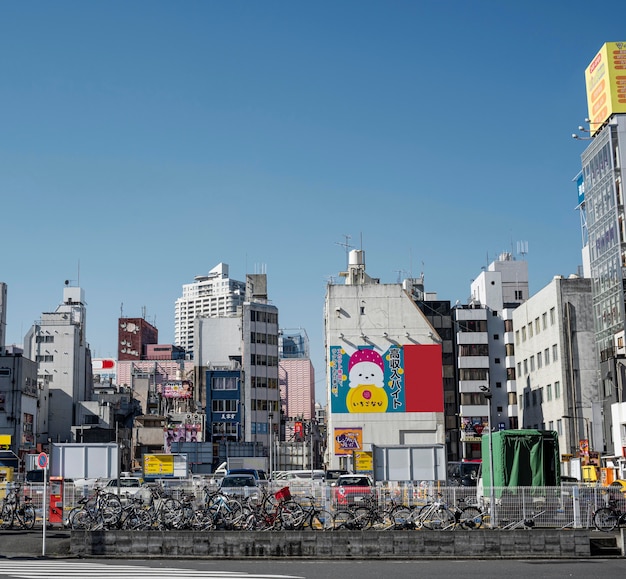 Foto gratuita paisaje urbano ciudad asiática