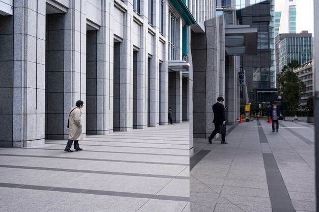 Paisaje urbano de la ciudad de tokio durante el día.