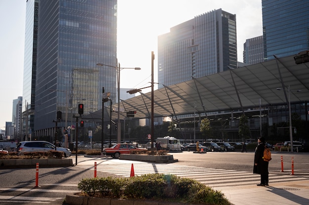 Paisaje urbano de la ciudad de tokio durante el día.