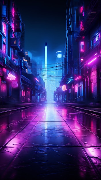 Paisaje urbano cyberpunk