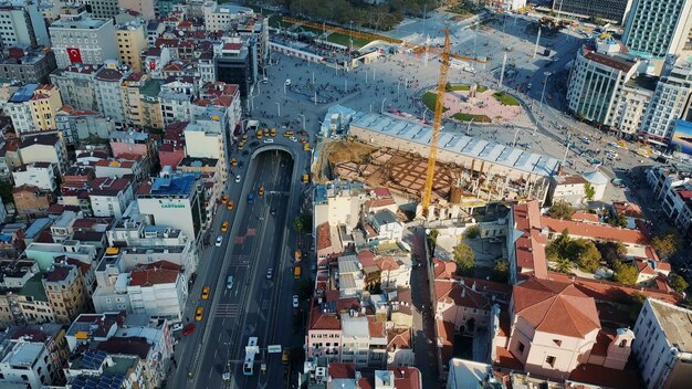 Paisaje urbano de Estambul, Turquía. Foto a vista de pájaro