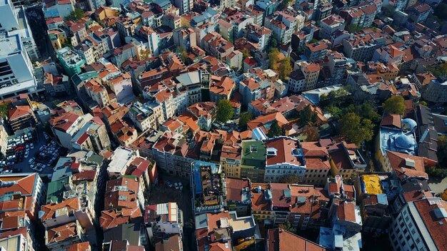 Paisaje urbano de Estambul, Turquía. Foto a vista de pájaro