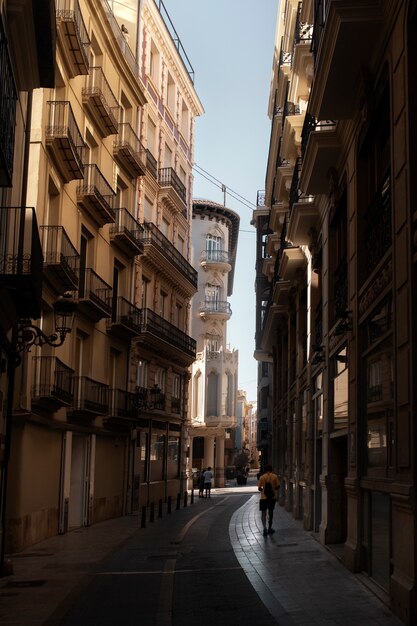 Paisaje urbano soleado