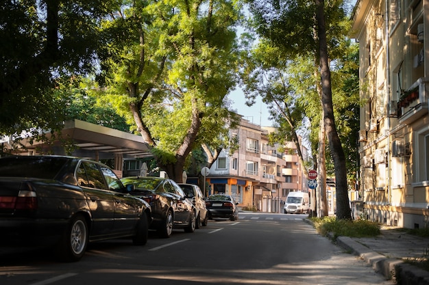 Foto gratuita paisaje urbano soleado