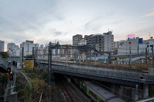 Paisaje urbano de Tokio durante el día