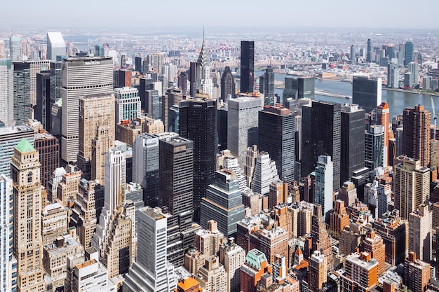 Foto gratuita paisaje urbano tomado del empire state building