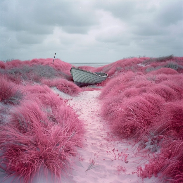 Foto gratuita paisaje de viaje en una estética de ensueño