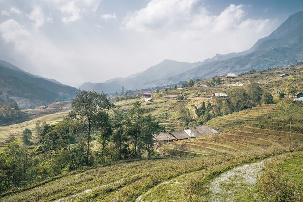 Paisaje vietnamita en Sa Pa