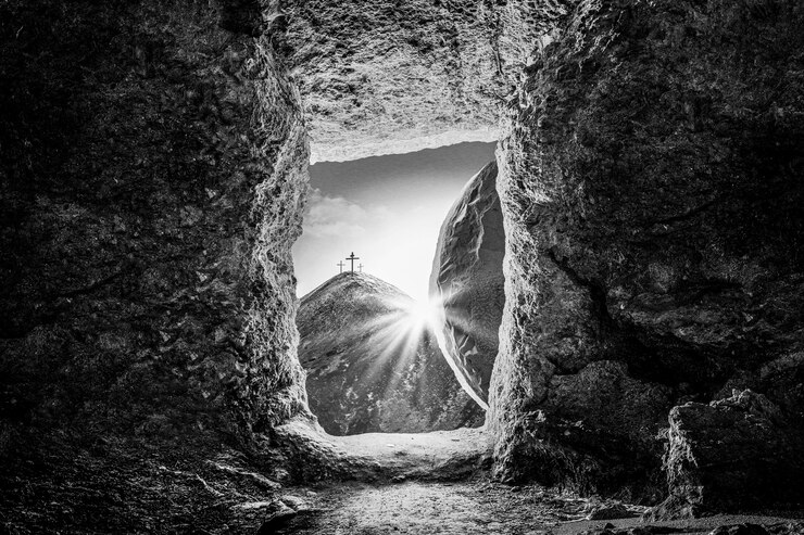 Foto gratuito paisajes dramáticos con cuevas
