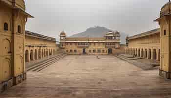 Foto gratuita el palacio de la ciudad dorada de jaipur.