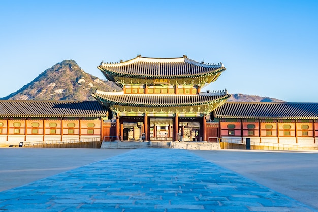 Foto gratuita palacio gyeongbokgung