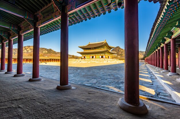 Foto gratuita palacio gyeongbokgung