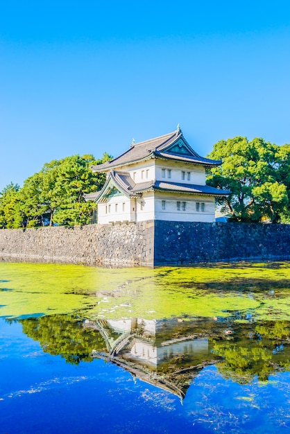 Foto gratuita palacio imperial en tokio japon