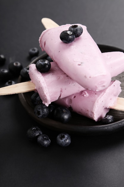 Foto gratuita paleta de yogurt