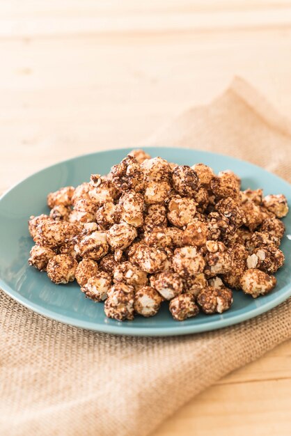 Palomitas cubiertas de chocolate