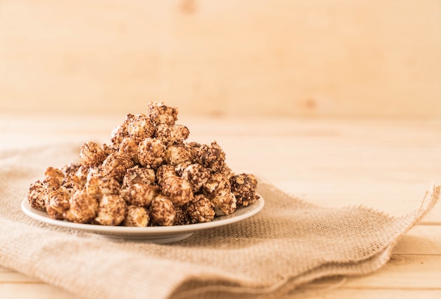 Palomitas cubiertas de chocolate