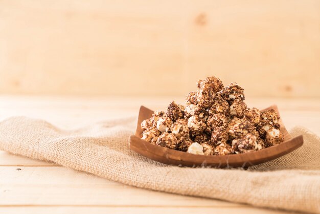 Palomitas cubiertas de chocolate