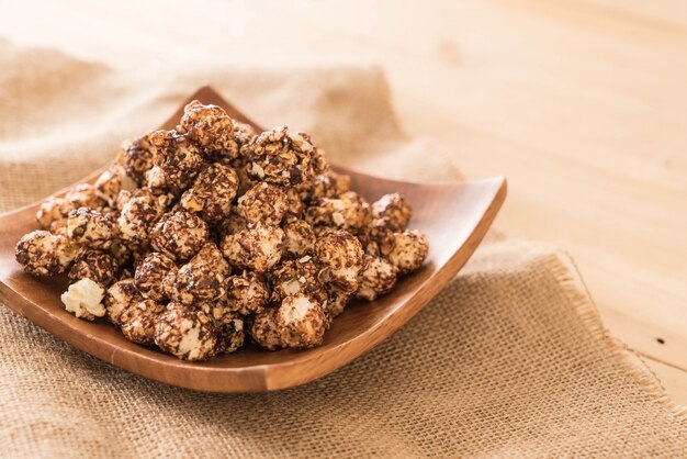 Palomitas cubiertas de chocolate